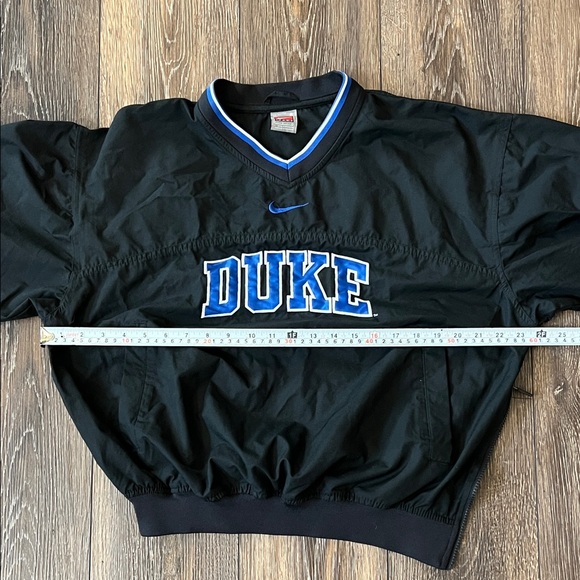 Nike Team Duke Blue Devils Black and Blue Pullover Windbreaker Mens Size Small - Picture 14 of 16